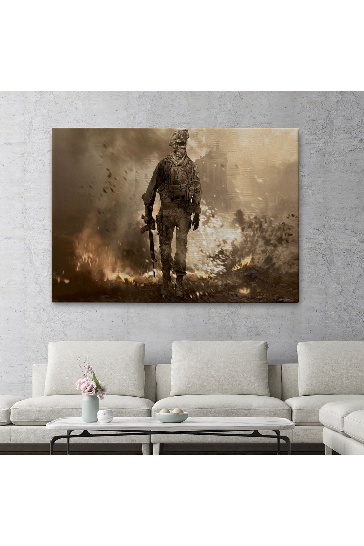 Dekoratif Kanvas Tablo-Call Of Duty PC Oyunu Duvar Tablosu 6572