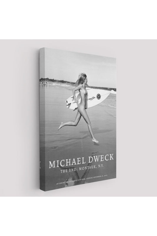 Çıplak Sörfçü Kadın Kanvas Tablo-5241