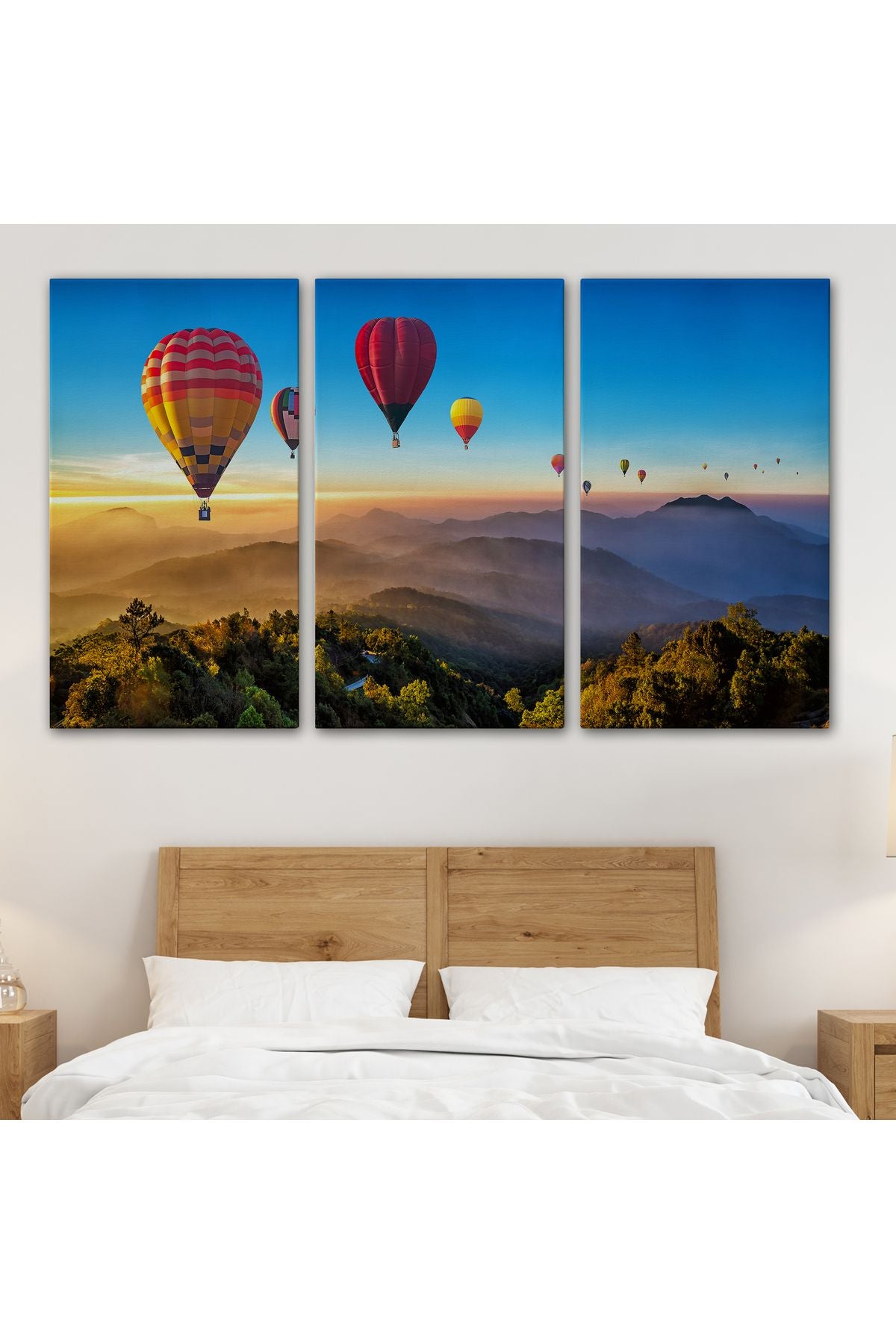 YB Hava Balonları Dekoratif Kanvas Duvar Tablosu-3580