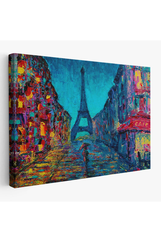HG Fransa Paris Sokakları Duvar Tablosu-1219
