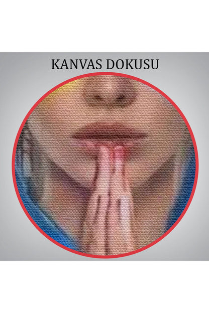 Dünya Barışı İçin Dua Eden Kadın Tablo-5867