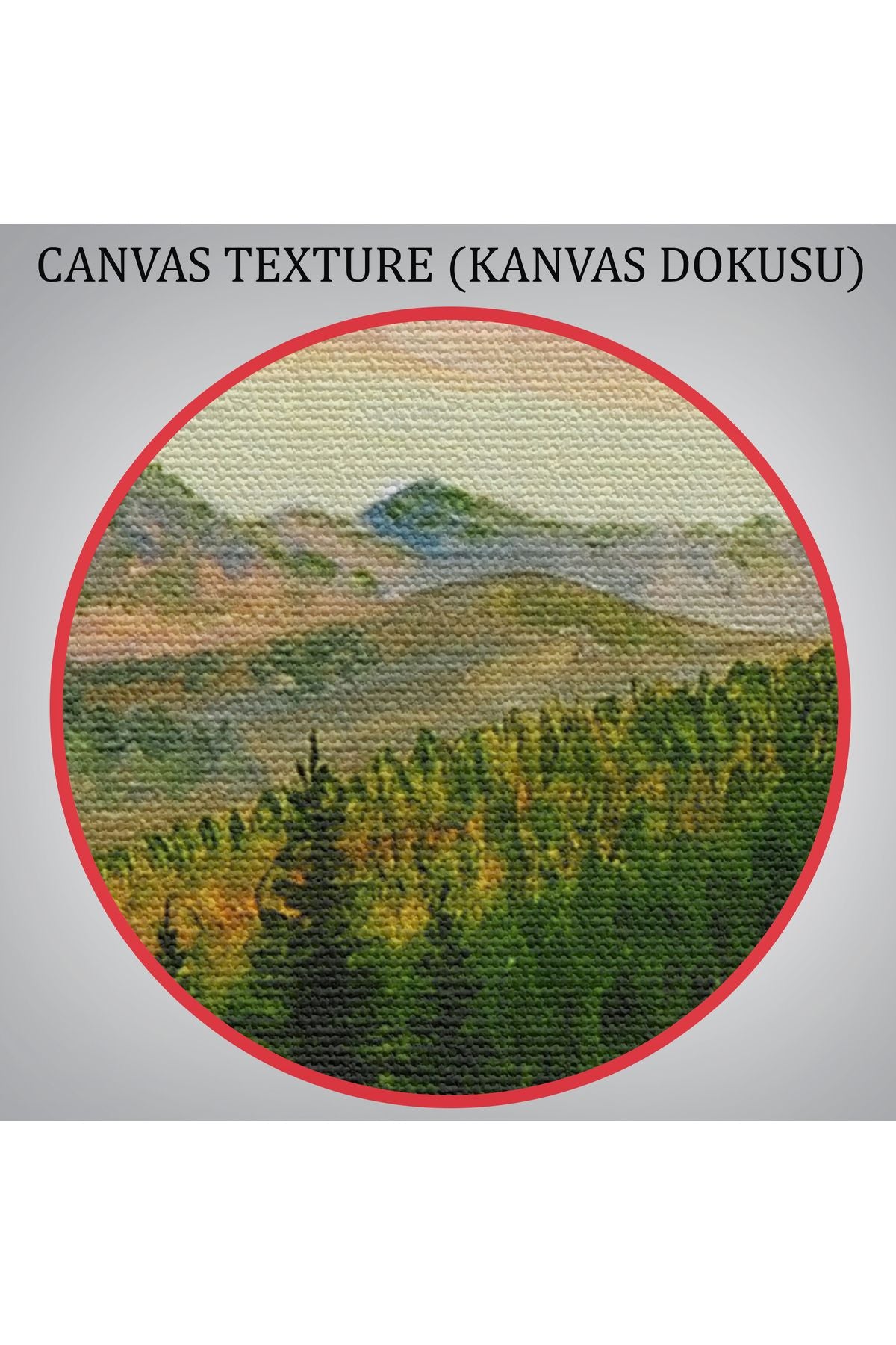 Ukrayna Köy Evi Manzarasİ Dekoratf Duvar Tablosu-3481