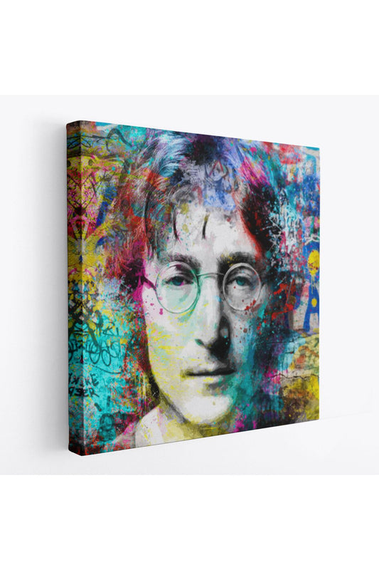 modagos067 John Lennon Sokak Sanatı Kanvas Tablo Street Art-5890