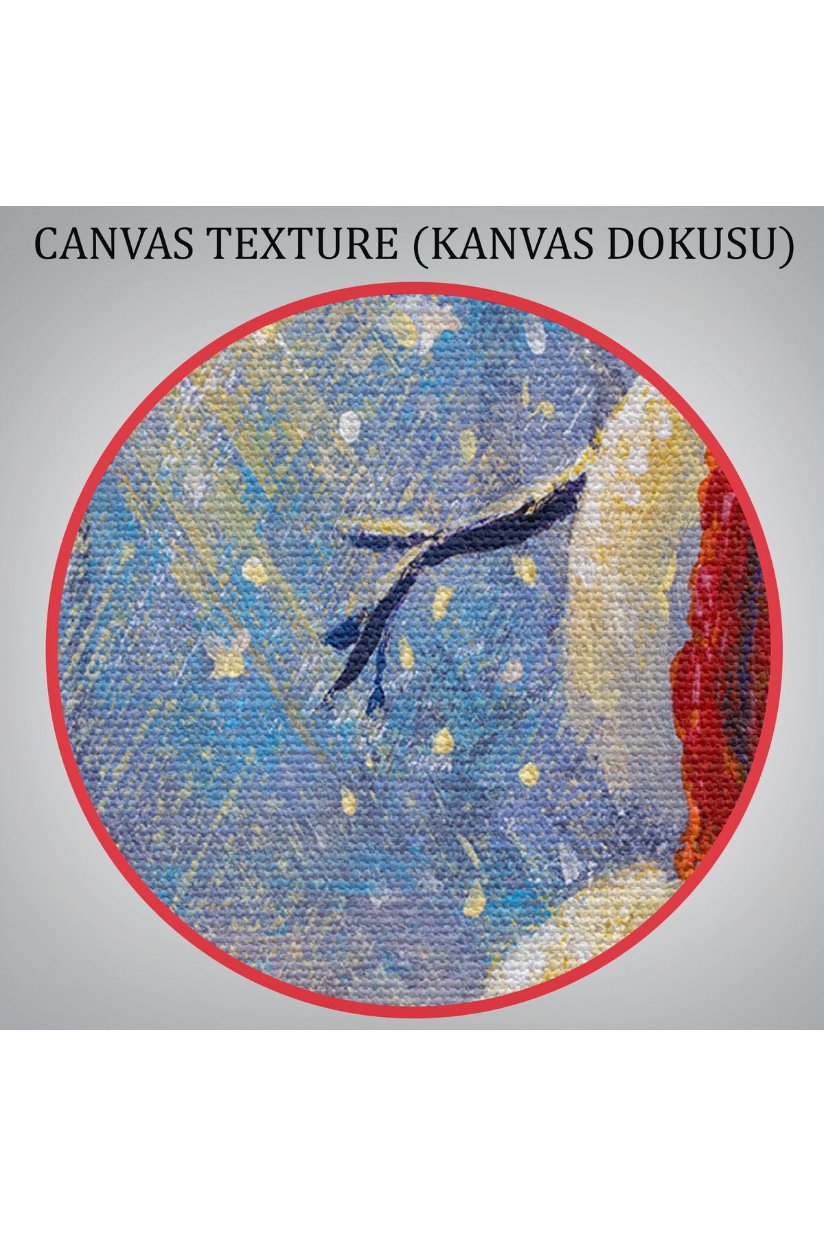 YB Ormanında Güneş Işınlarıyla Aydınlatılan Kardanadam Tablosu-1239