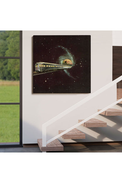 Uzayda Giden Tren Kanvas Tablo, Glaksi Treni-5858