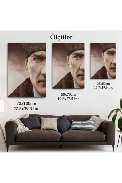 Mustafa Kemal Atatürk Dekoratif Duvar Tablosu -6166
