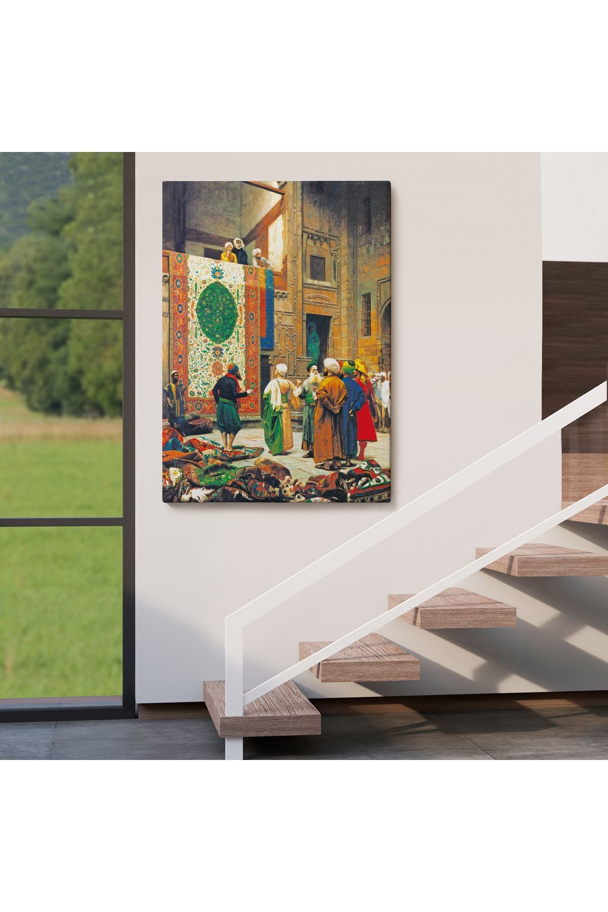 DB  Jean Leon Gerome Halı Tüccarı Duvar Tablosu-6452