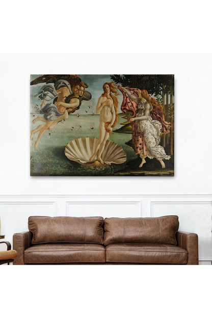 Dekoratif Duvar Tablosu-Venüs'ün Doğuşu Eseri Sandro Botticelli Kanvas Tablo 5163