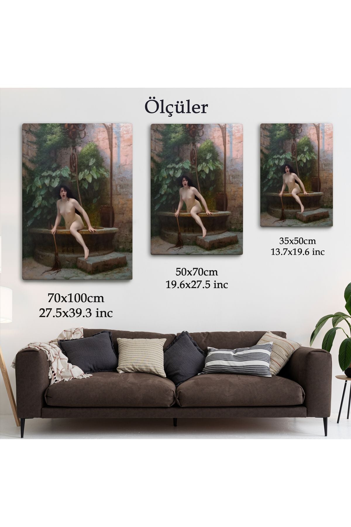 Jean-Léon Gérôme, Kuyusundan Çıkan Gerçek (La Vérité sortant du puits) Kanvas Tablo-5277