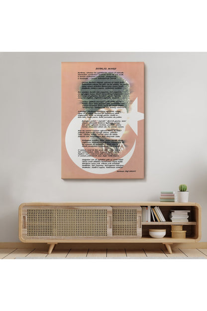 DB İstiklal Marşı Dekoratif Duvar Tablosu-6466