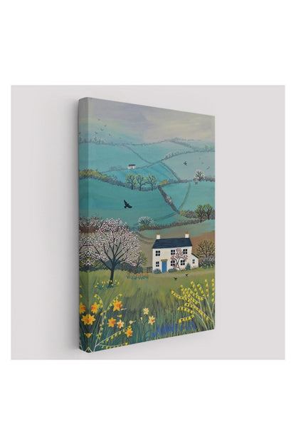 Kanvas Tablo, Duvar Dekoru, Köy Evi Manzarası İngiltere 6023 BUNGKNV