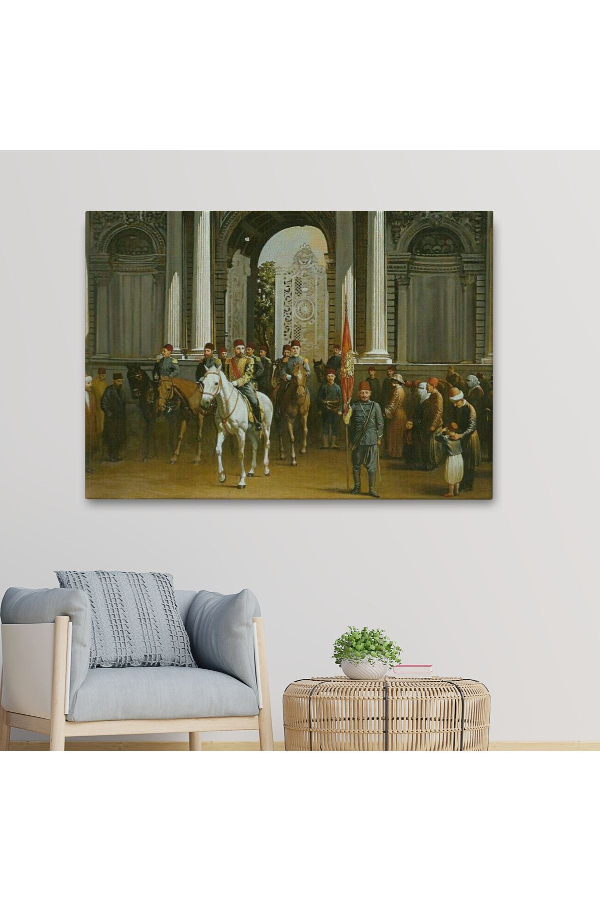 Abdülhamin Han Dolmabahçe Sarayı Tablosu-6557