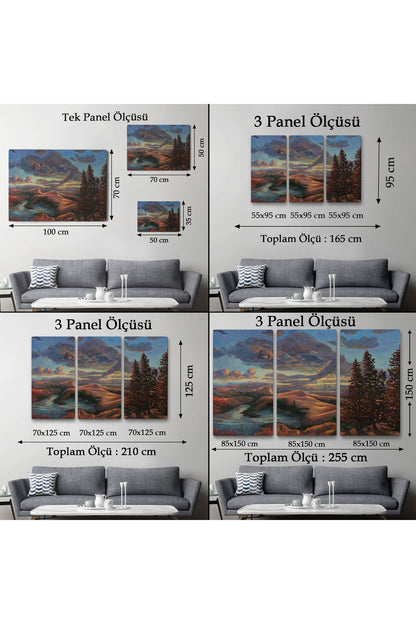 Yeryüzü ve Gökyüzü Duvar Tablosu-6581