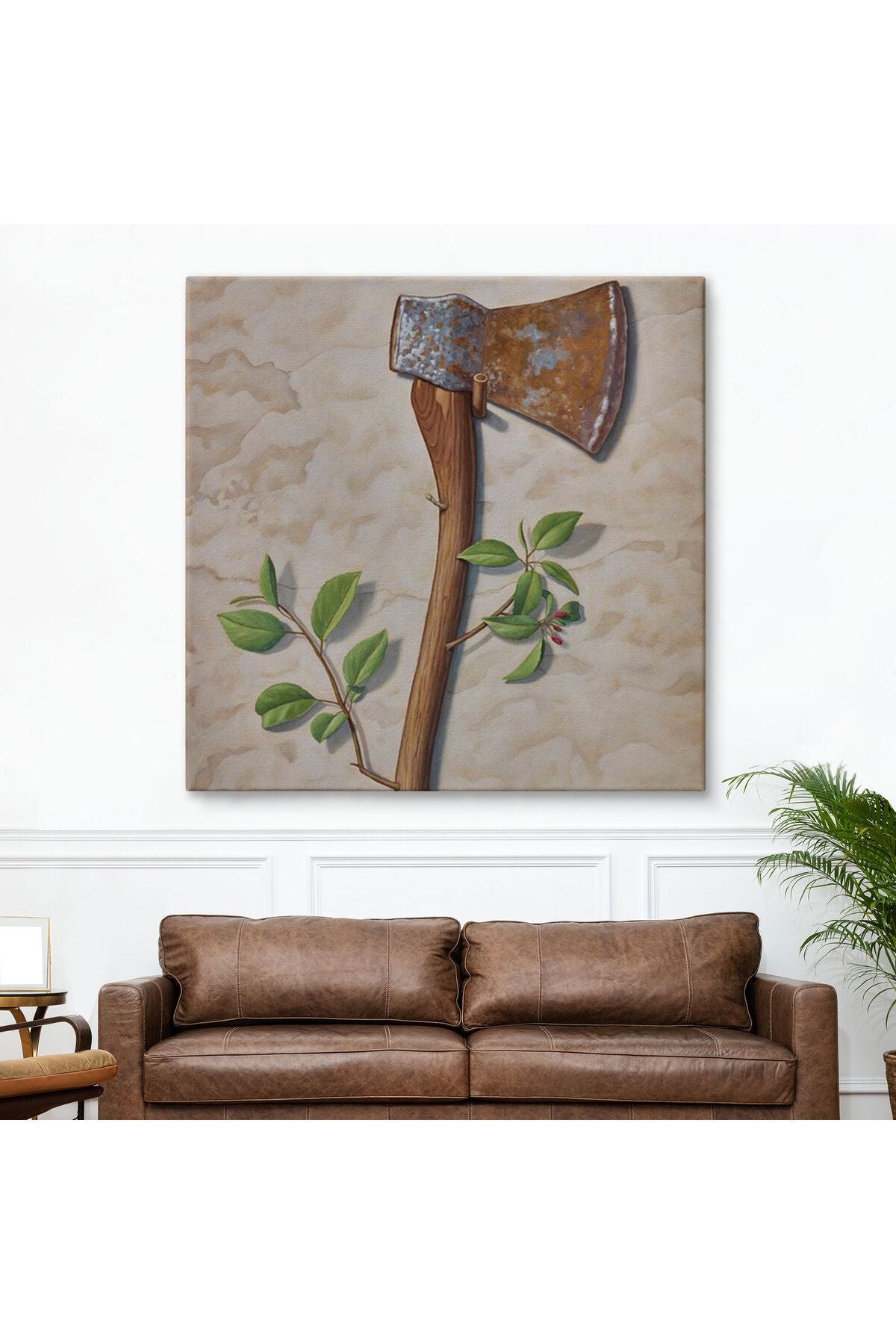 Çiçek Açan Batla Gerçeküstü Sanat Kanvas Tablo-5860