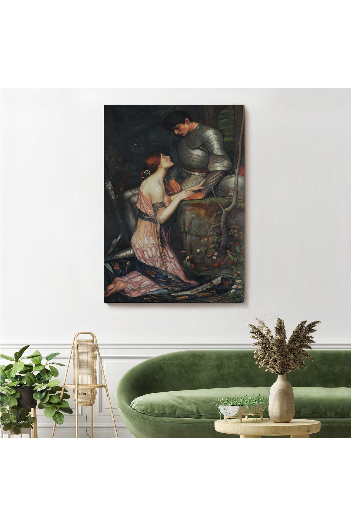 John William Waterhouse'un Lamia ve Şövalyesi Orenco Kanaviçe Tablosu-6263