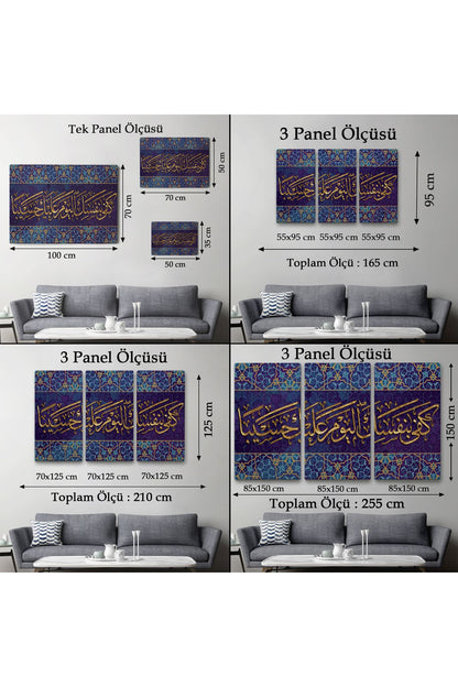 Bügün Hesap Görücü Olarak Sen Kendıne Yetersın, Yazılı Dekoratif Kanvas Tablo-3349
