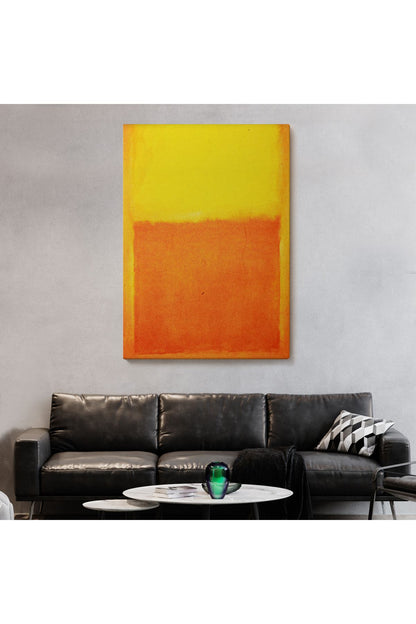 Mark Rothko Turuncu Sarı Eseri Kanvas Tablo-5107