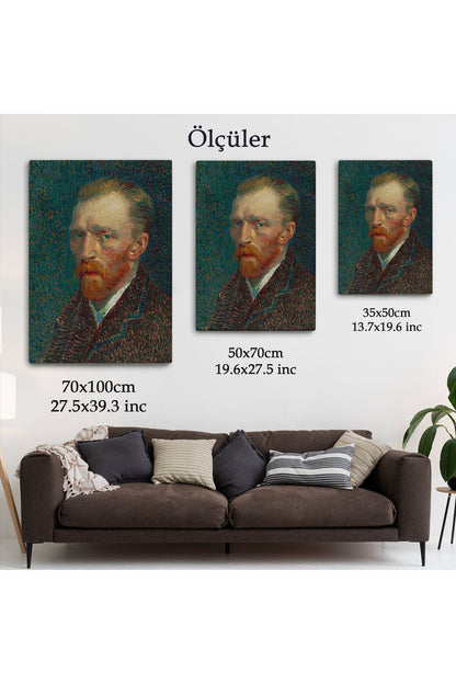 Vincent Van Gogh'un Portresi 1887 Kanvas Tablo-5114