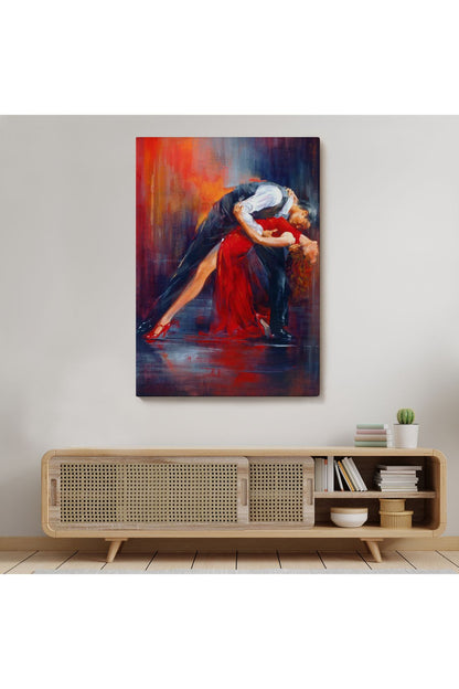 Tango Yapan Çift Dekoratif Duvar Tablosu-6429