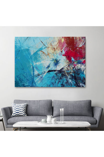 Soyut Yağlıboya Görünüm Dekoratif Kanvas Duvar Tablo-3502