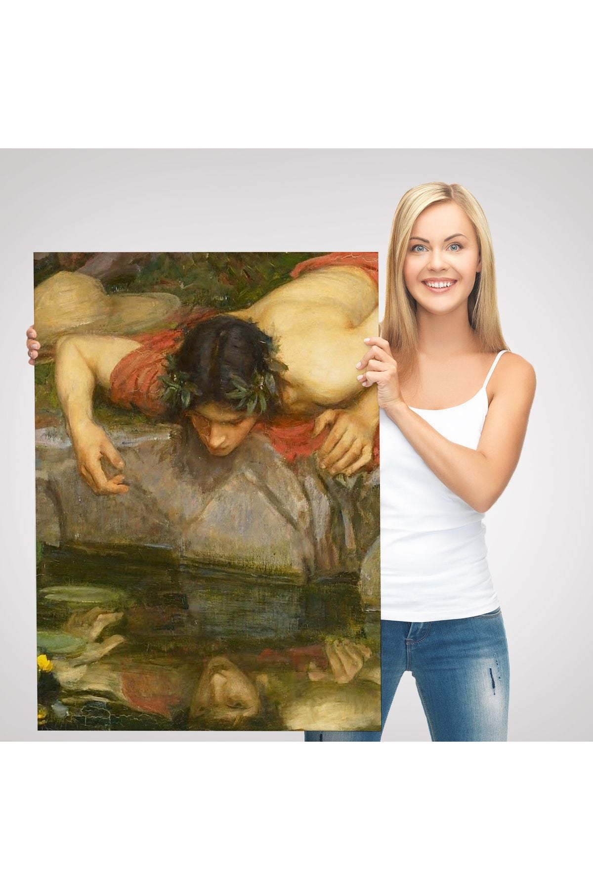 Yankı ve Nergis Ayrıntı Tablosu, John William Waterhouse-6096