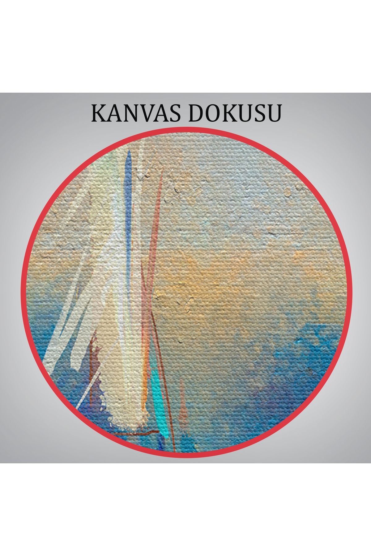 Soyut Modern Sanat Yağlıboya Görünüm Dekoratif Kanvas Duvar Tablosu-3589