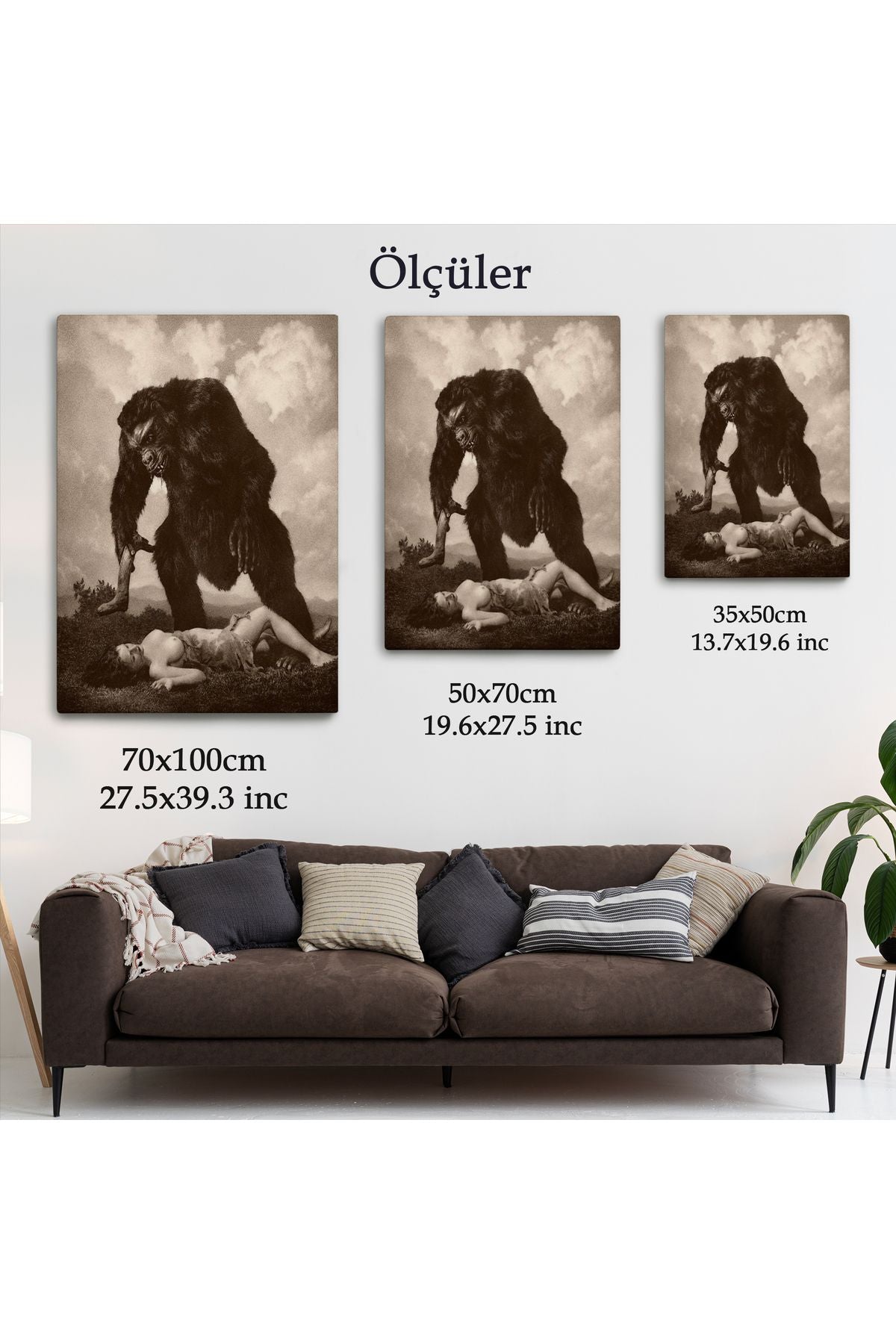 DB HG William Mortensen Lamour 1934, Amerikan Grotesk Tuval Kanvas Tablo-5283