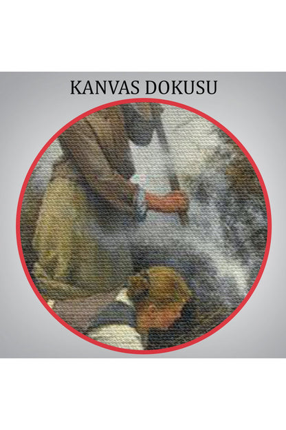 Ateş Yakmaya Çalışan Ukraynalı Köylüler Tablosu-6538