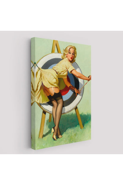 Tshp seri001 Sexi Okçu Kadın Dekoratif Duvar Tablosu-6433