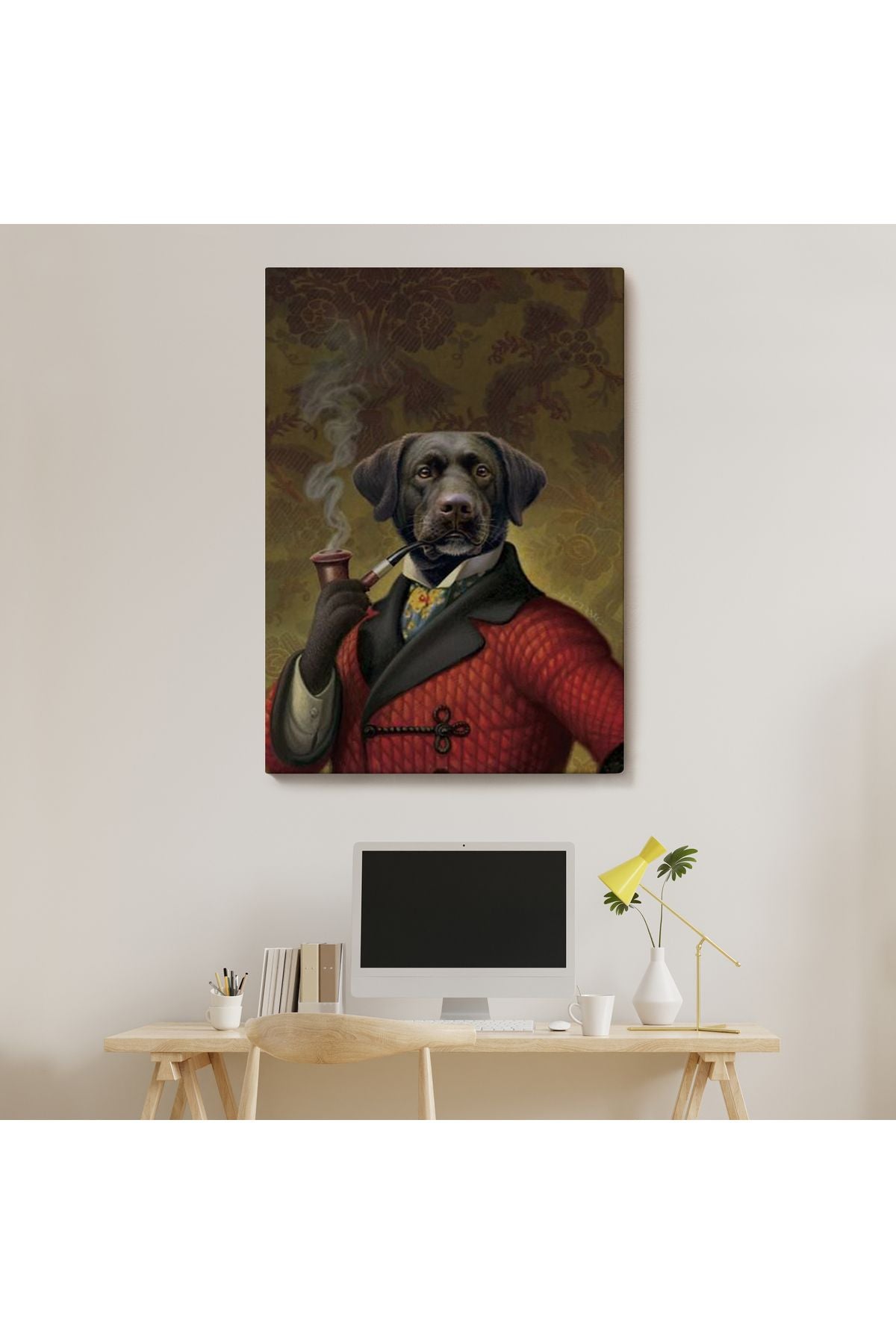 Pipo İçin Köpek Duvar Tablosu-6032