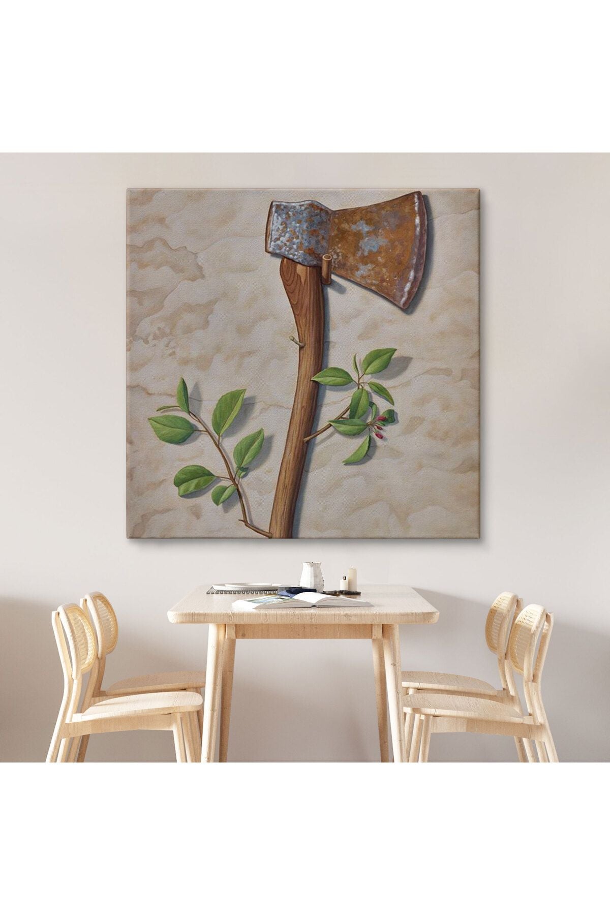 Çiçek Açan Batla Gerçeküstü Sanat Kanvas Tablo-5860