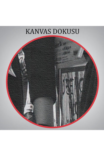 Asi Rahibeler Kanvas Tablo, İçme ve Sigara Parodisi, Siyah Beyaz Sokak Sanatı-5215
