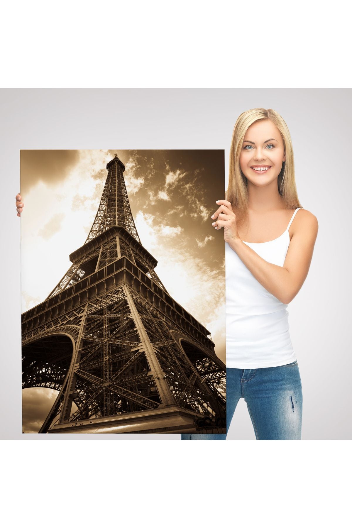 Fransa Paris Eyfel Kulesi Duvar Tablosu-6424