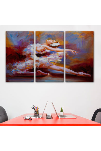 Balerin Kadın Yağlıboya Görünümlü Kanvas Tablo, Sanat Evi Dedoru-5026