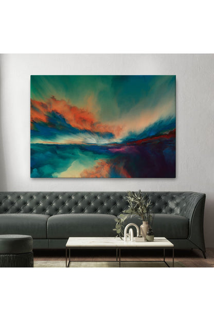 Gün Batımı Dekoratif Kanvas Duvar Tablosu-3596