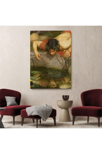 Yankı ve Nergis Ayrıntı Tablosu, John William Waterhouse-6096