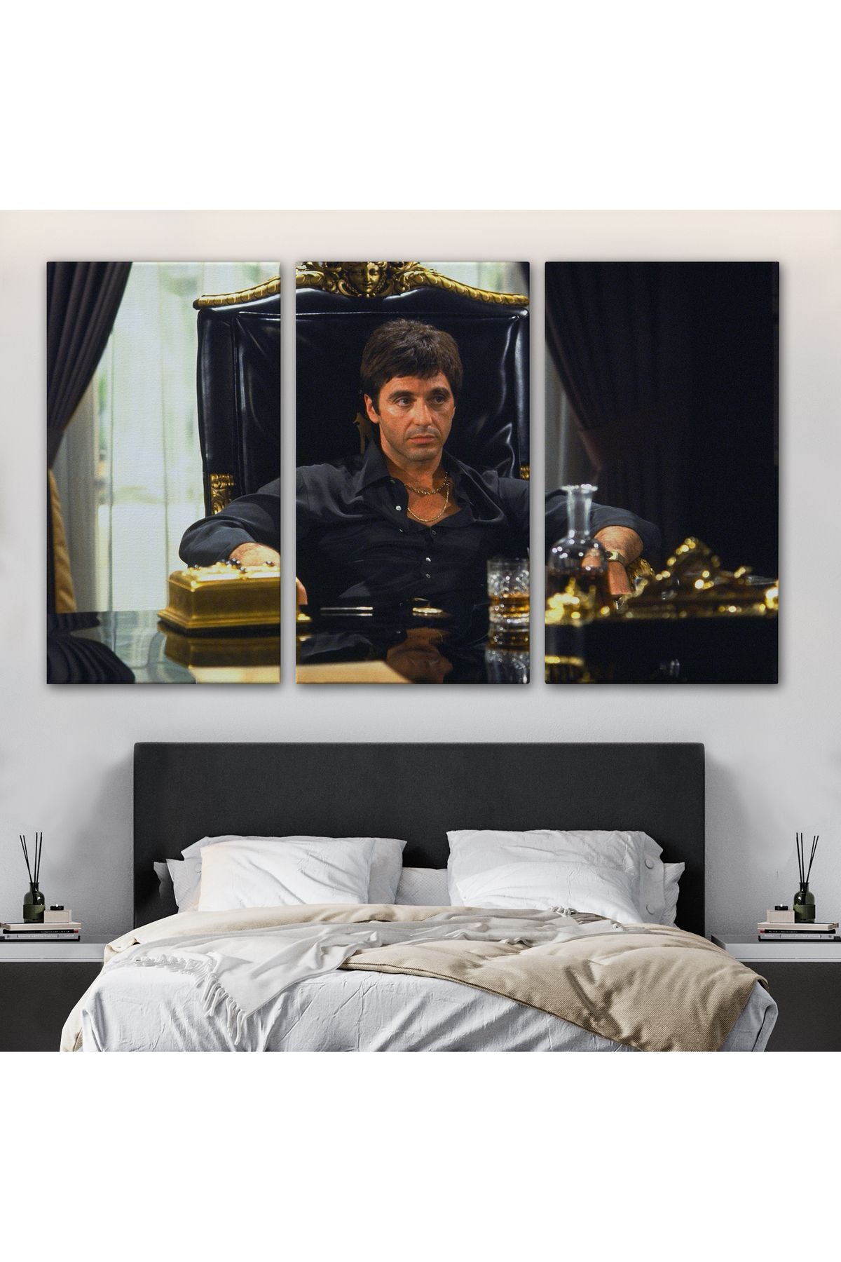 Scarface Alpacino İtalyan Mafya Kanvas Tablo-5137