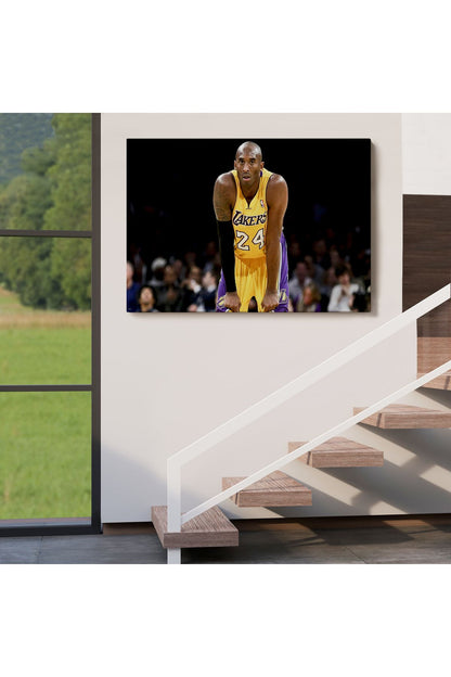 YB Kobe Bryant Los Angeles Lakers Kanvas Tablo / Black Mamba-5149