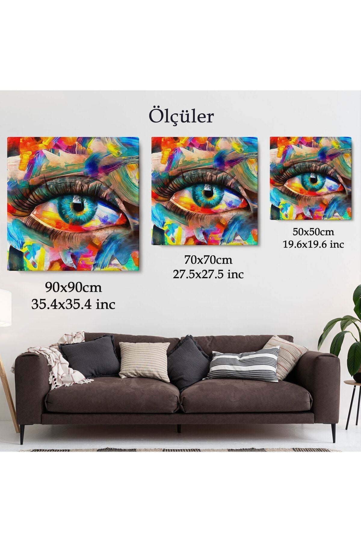 Gözün Kavramsal Soyut Kanvas Tablo-5910