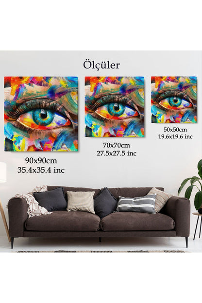Gözün Kavramsal Soyut Kanvas Tablo-5910
