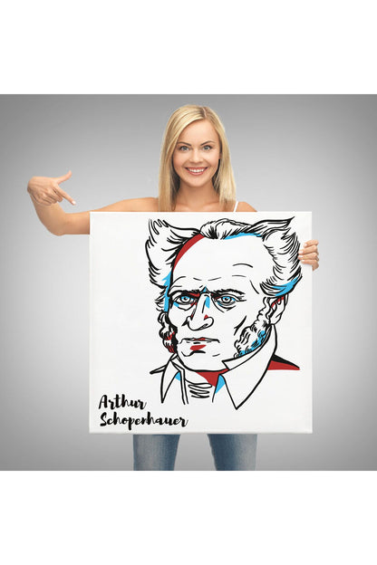 Arthur Schopenhauer Dekoratif Kanvas Tablo-5821