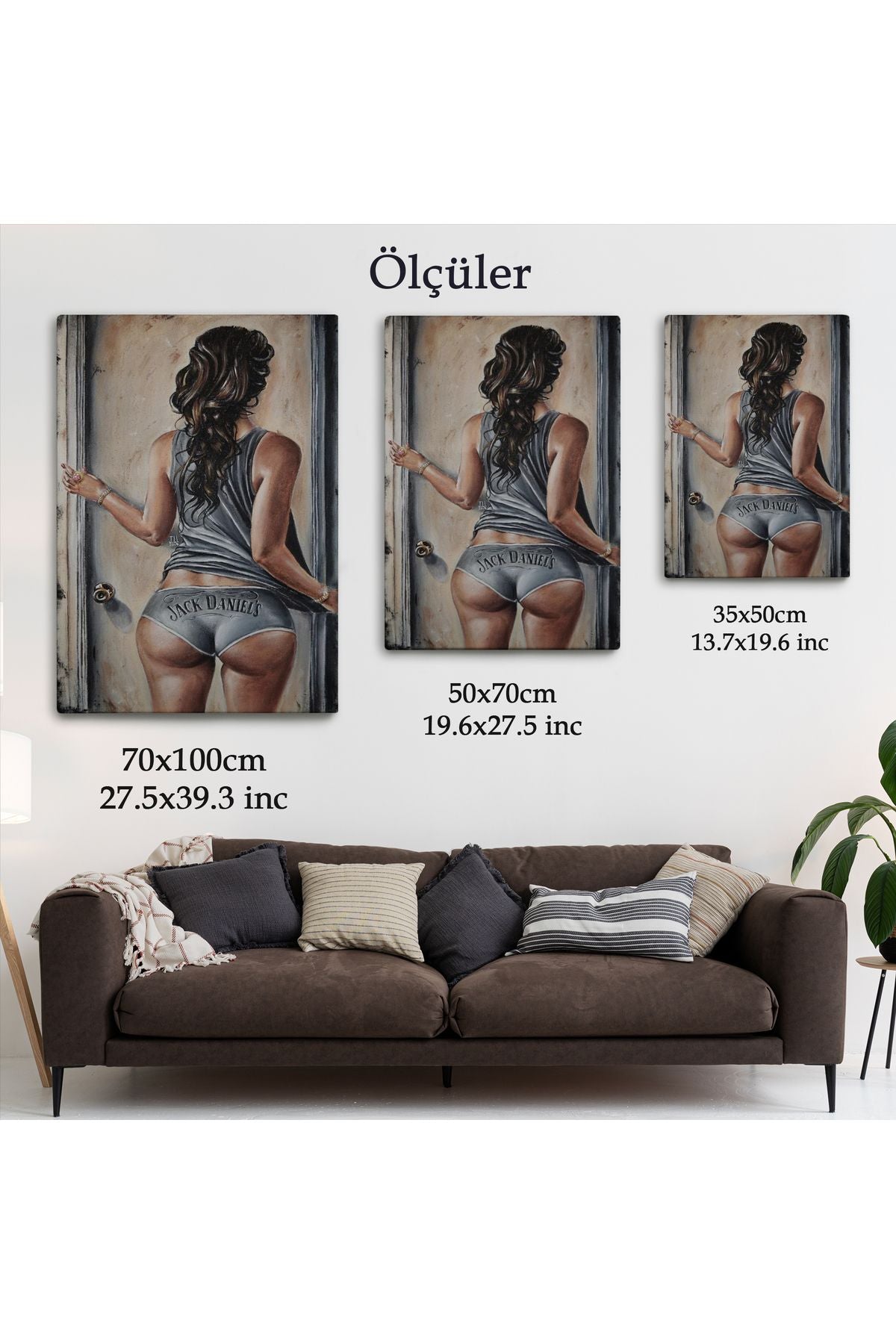 Sexi Popolu Kadın Dekoratif Duvar Tablosu-6120