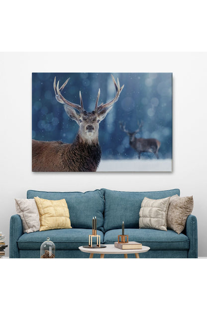 Geyik Dekoratif Kanvas Tablo 1168