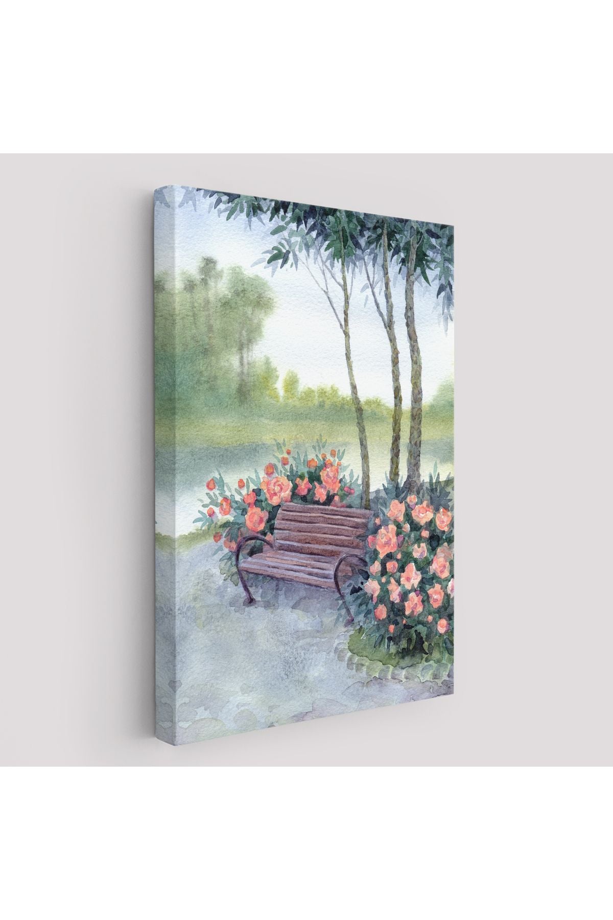 Pembe Çiçekler Kanvas Tablo-5974