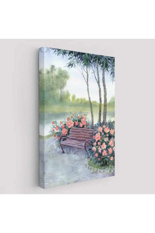 Pembe Çiçekler Kanvas Tablo-5974