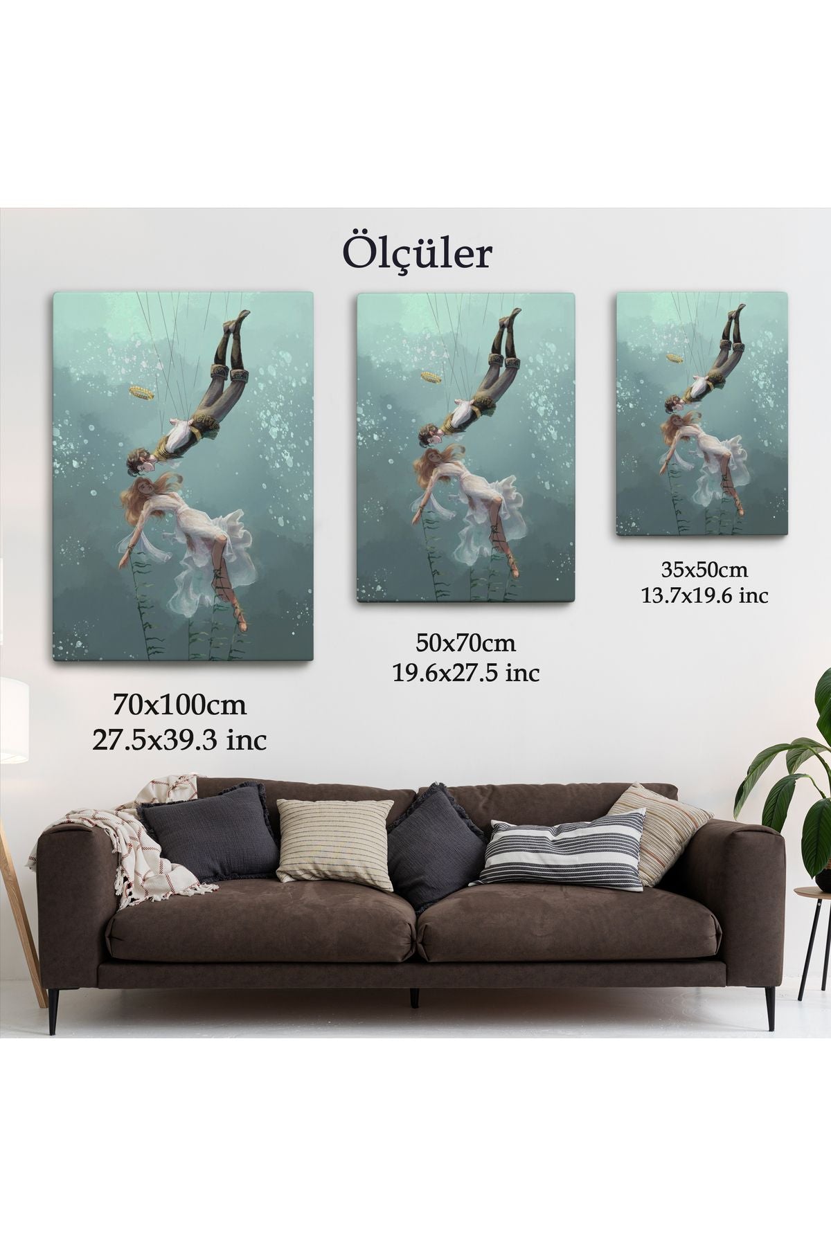 Kötü Kral Jude & Cardan, Denizler Altındaki Aşıklar Kanvas Tablo-5287