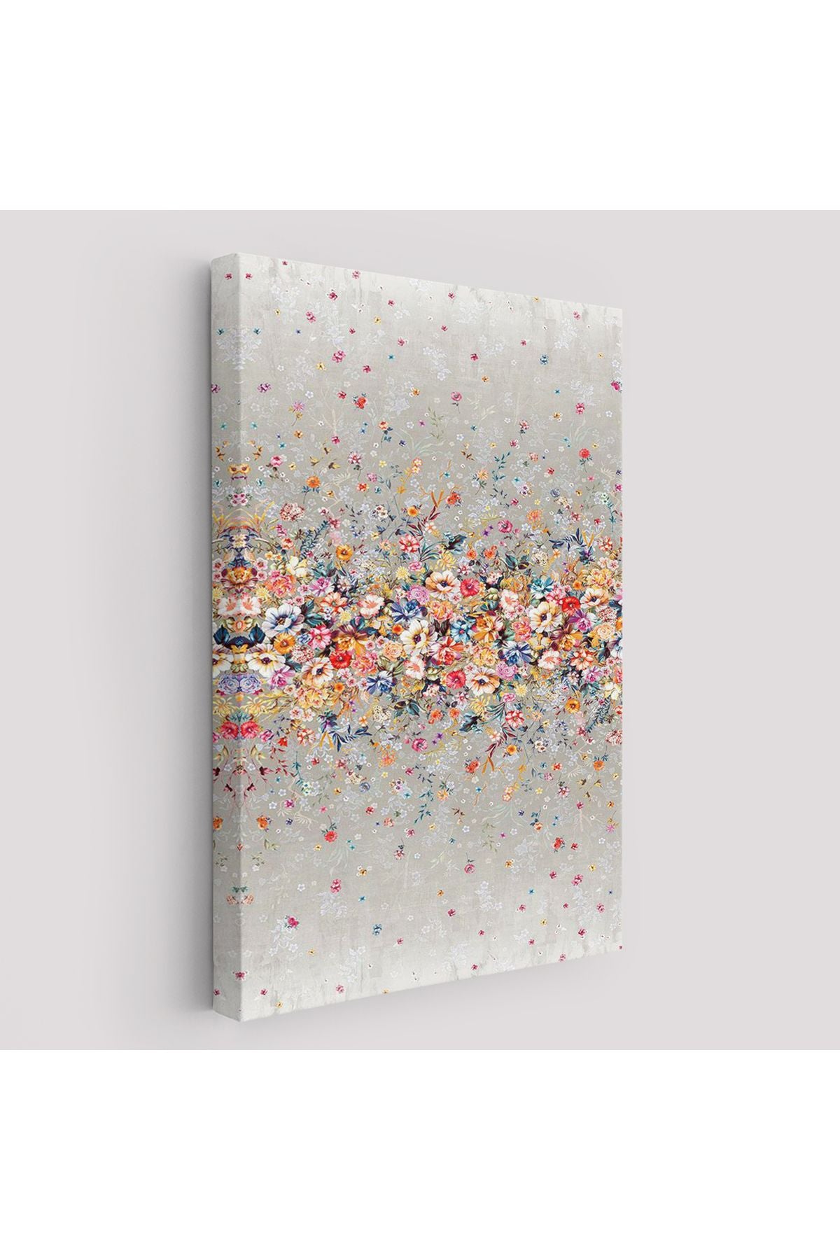 Renkli Çiçekler Duvar Tablosu-6085