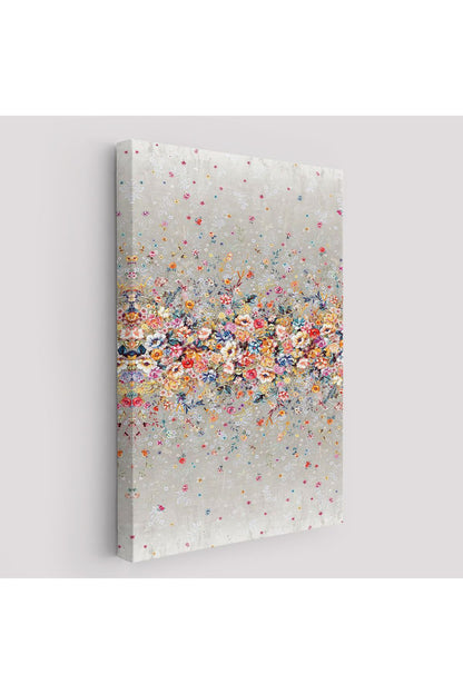 Renkli Çiçekler Duvar Tablosu-6085