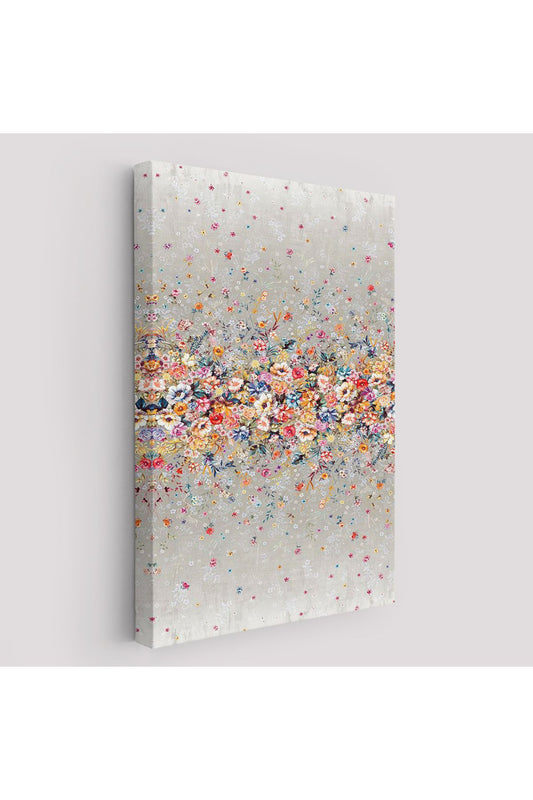 Renkli Çiçekler Duvar Tablosu-6085