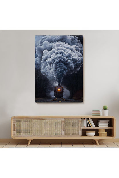 Gri Dumanı ile Kara Tren Tablosu-6015
